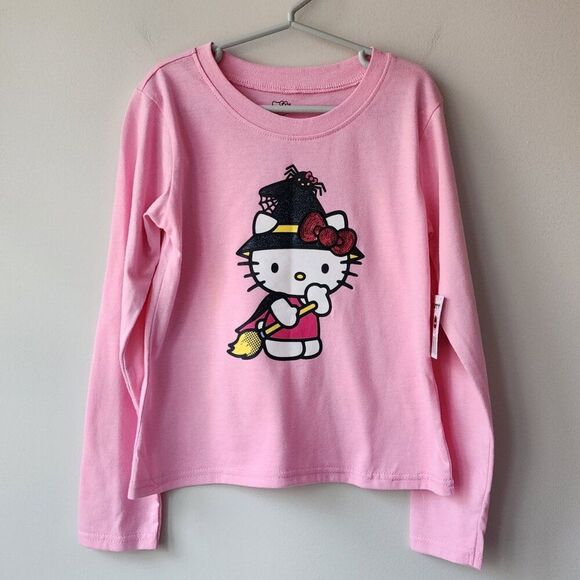 Hello Kitty Girl's Two Piece Matching Set | Skirt w/ Long Sleeve Shirt Halloween - Picture 2 of 12